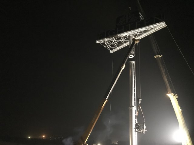 Highest Dual Billboard on Unipole Installed at Eighteen Islamabad